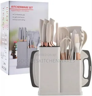 19 PCS Silicone Spoon Set With Chopping Board