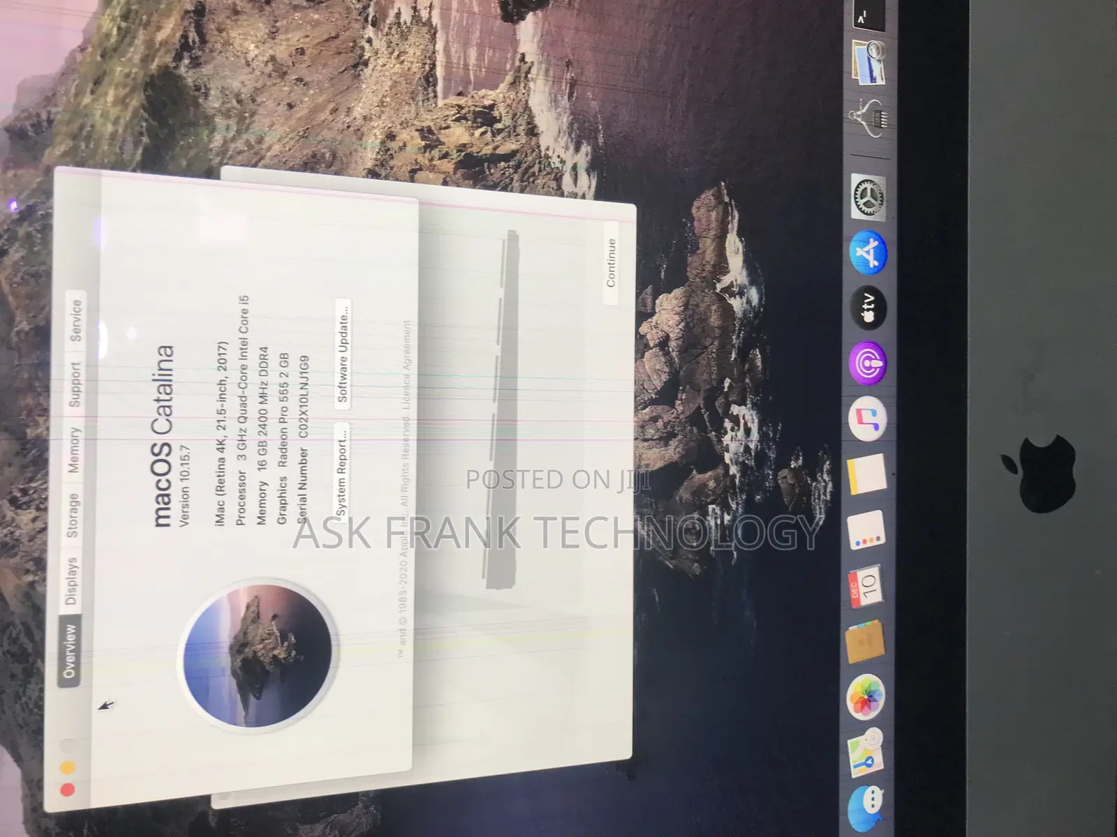 Desktop Computer Apple iMac 16GB Intel Core I5 HDD 1T