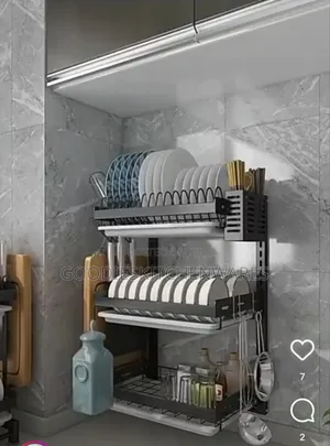 Wall Mounted Plate Rack (3 Layers)