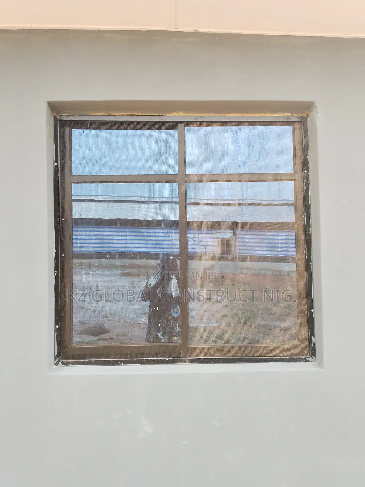 Aluminum Sliding Window With Permanent Back Net
