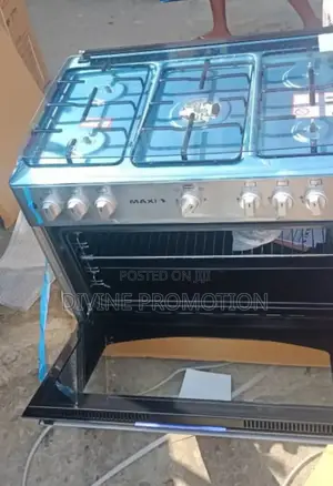 60*90cm Maxi 5 Burner Gas Cooker, Inox Color