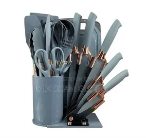 New Design Silicone Cutlery Set,Available in Black, Ash,Blue