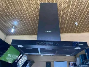 Original Island Black Kitchen Hood Extractor