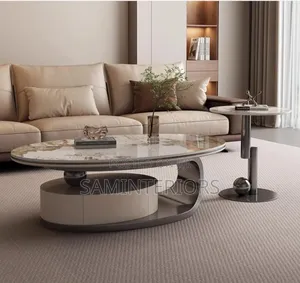 Classic and Contemporary Living Room Table and Stool