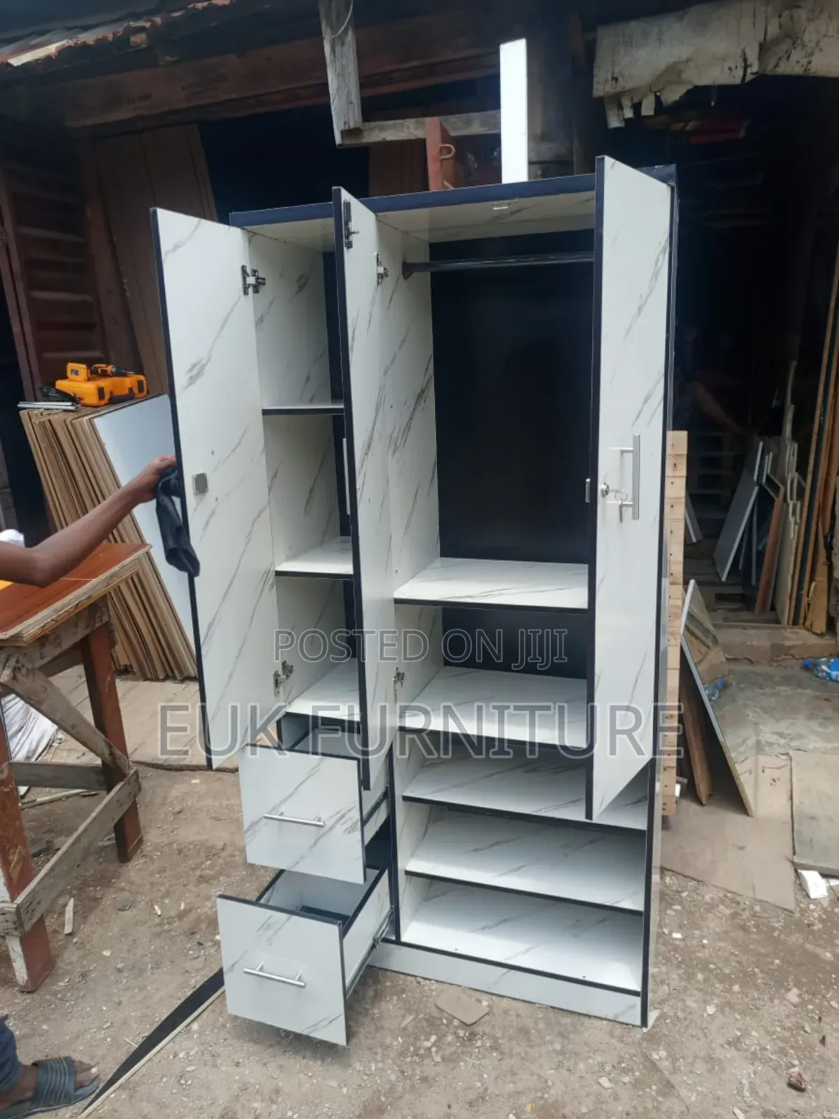 3ft by 6ft 3 Doors Wardrobe