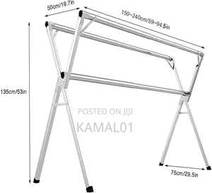 Foldable Cloth Dryer Adjustable Clothes Hanger