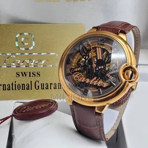Cartier Ballon Bleu Crested Brown Watch