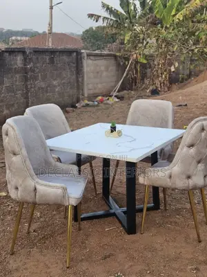 4 Sitter Dinning Set With Marble Top