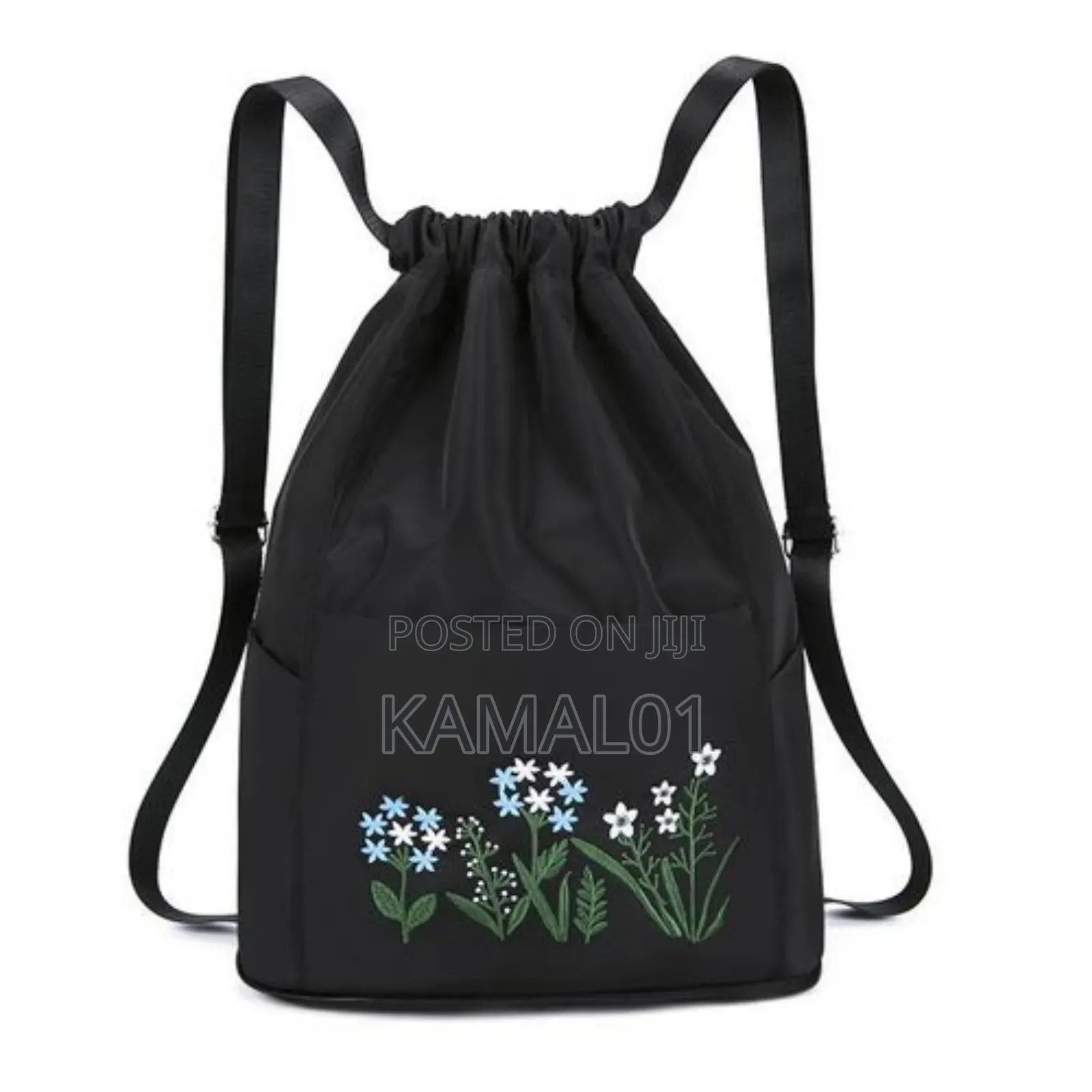 Women's Drawstring Backpack Foldable Soft Backbag