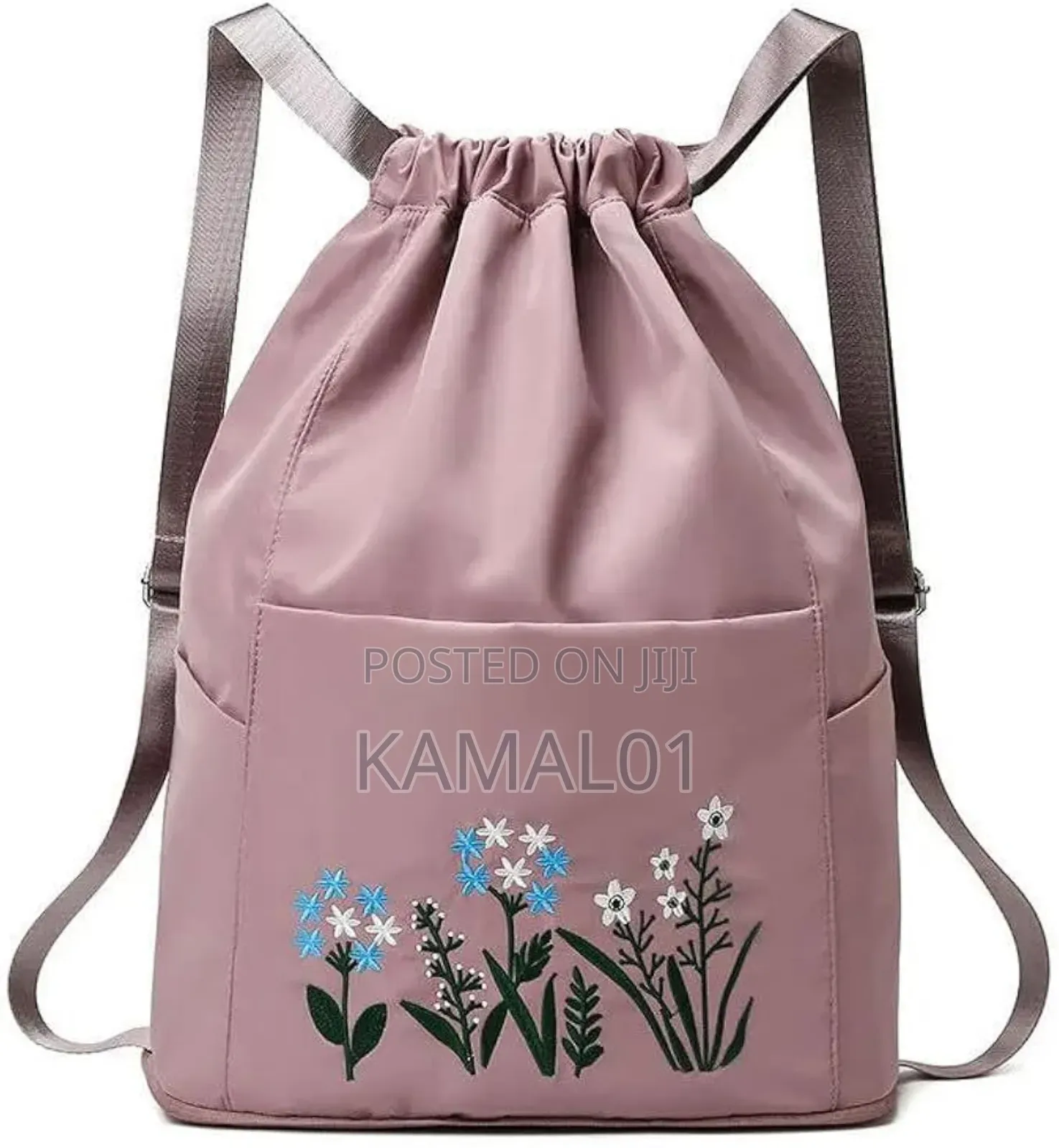 Women's Drawstring Backpack Foldable Soft Backbag