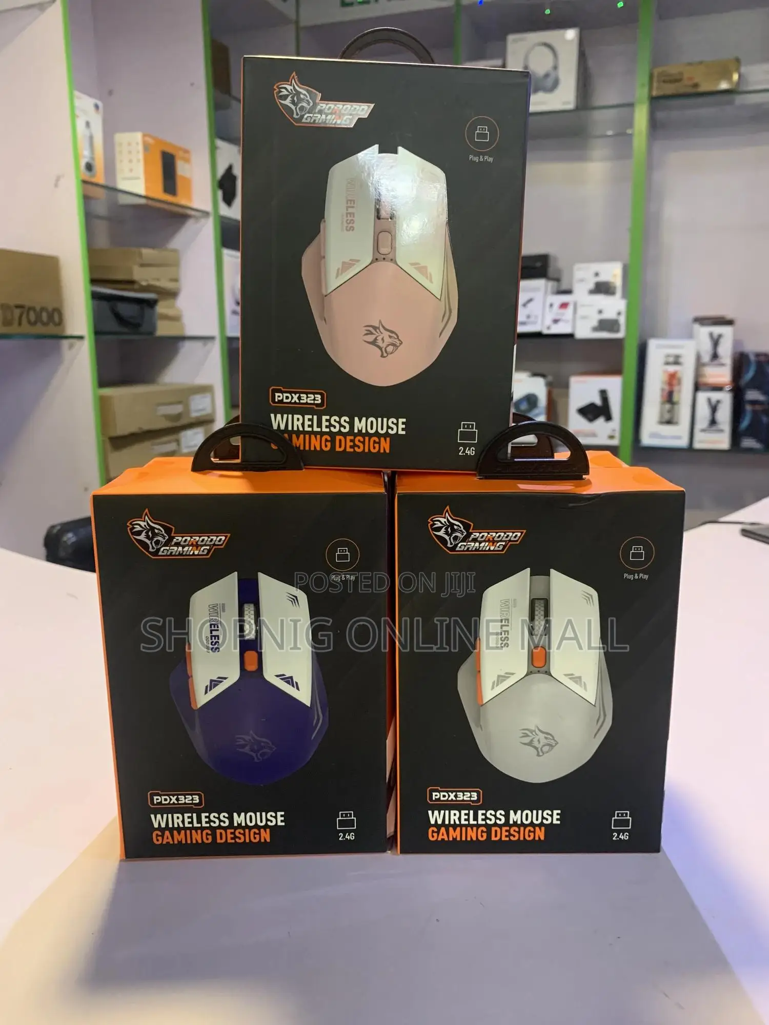 Porodo Gaming 2 in 1 2.4g Wireless Mouse Dpi