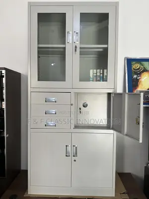 Steel Office Cupboard With Safe Box
