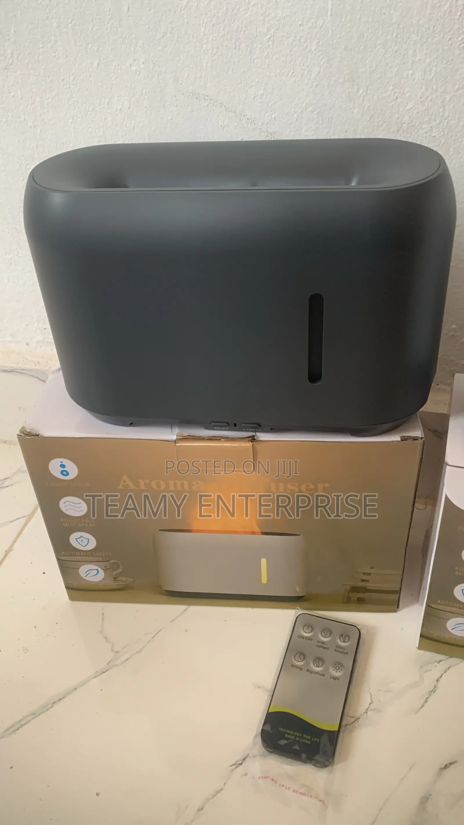 Aroma Diffuser Humidifier With Remote Control Flames