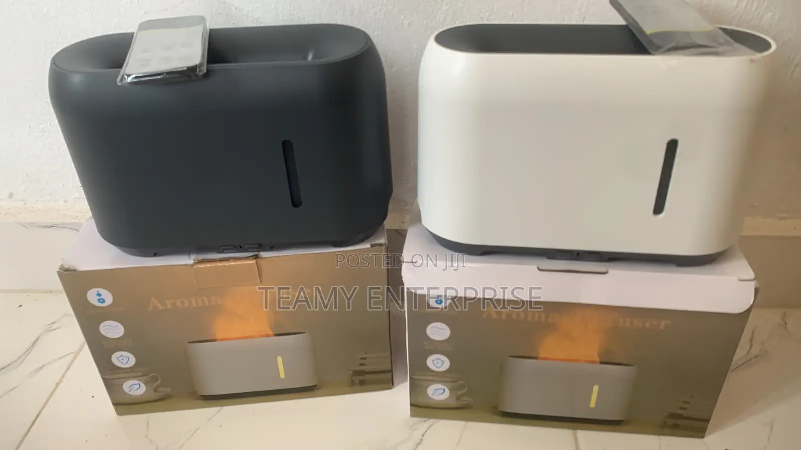 Aroma Diffuser Humidifier With Remote Control Flames