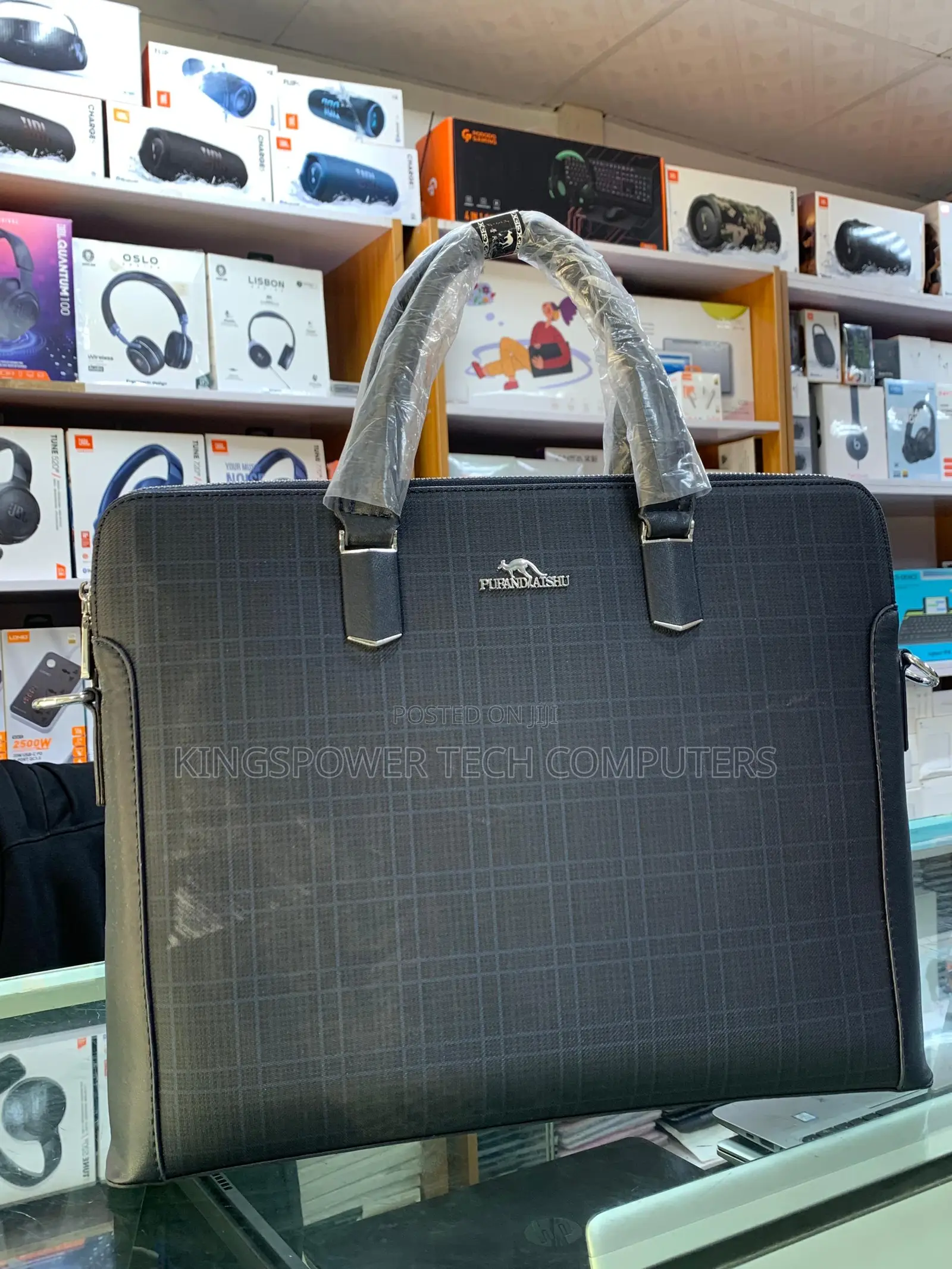 Slim Leather Laptop Bag