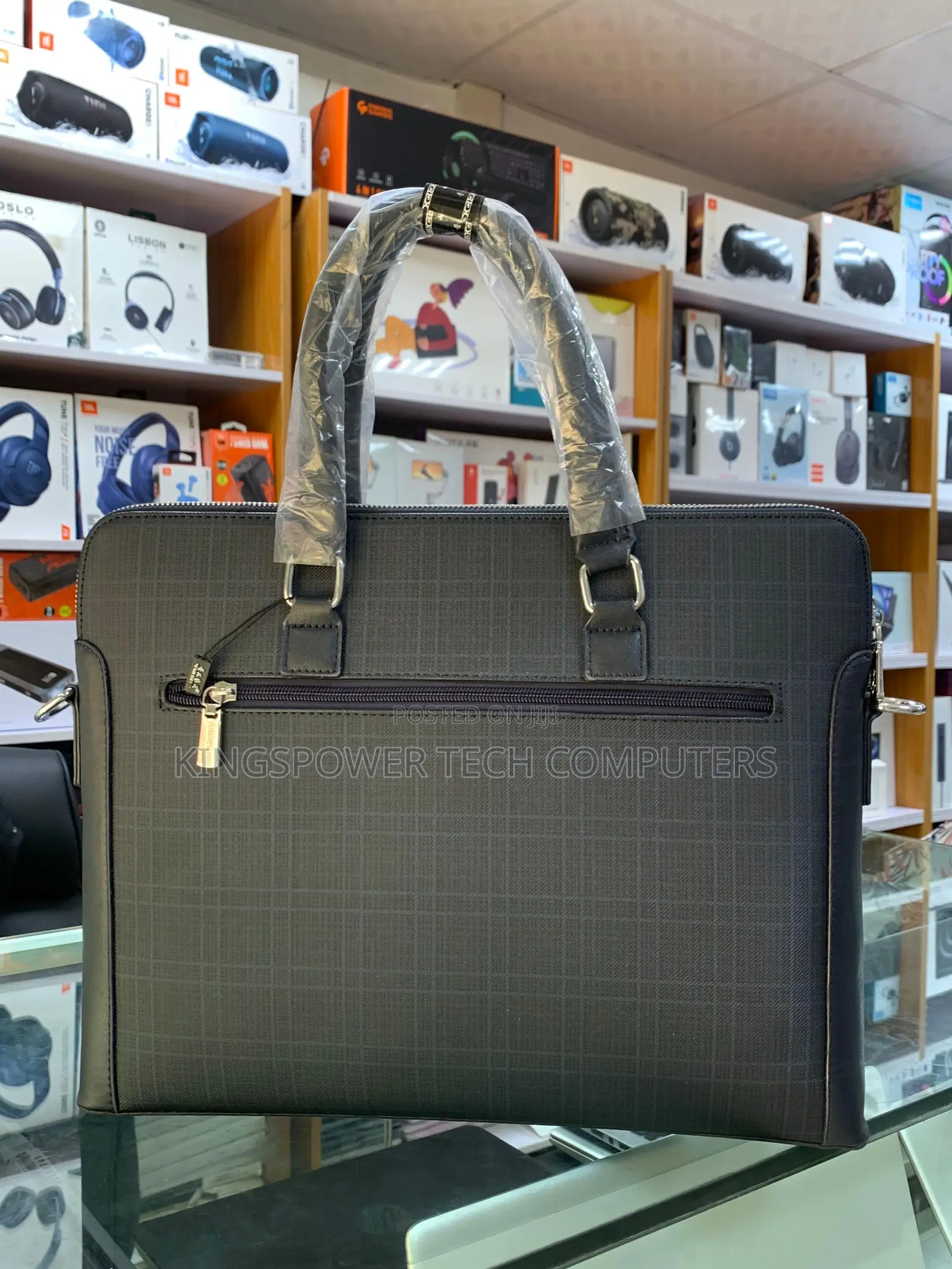 Slim Leather Laptop Bag