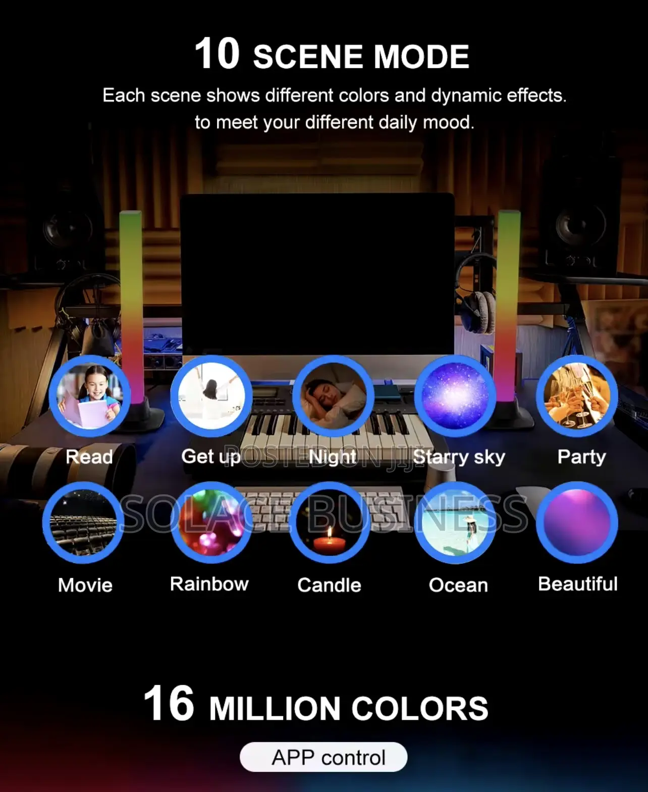 Dual Ambient RGB Light For Workspaces