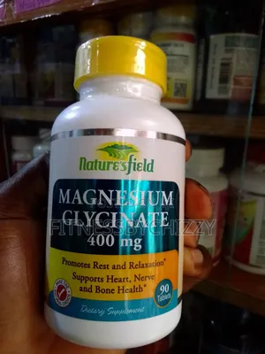 Magnesium Glycinate 400mg X 90 Tablets Nature'sfield