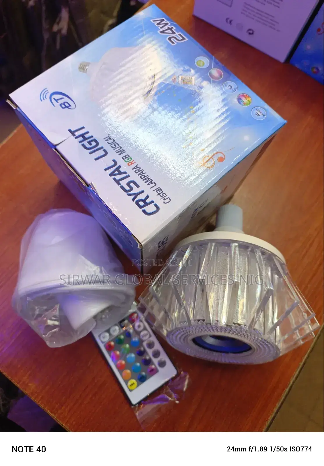 24w Crystal Drop Light Bluetooth+Mp3