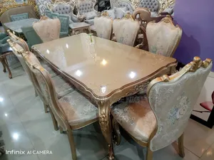 High Quality Animal Leg Wooden Dinning With 8 Chairs