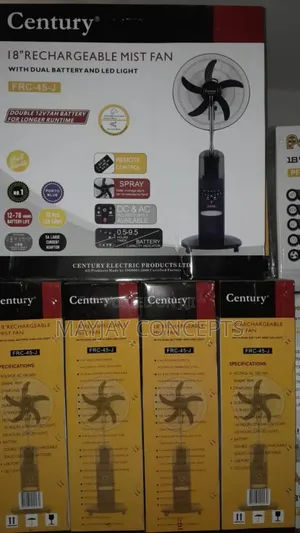 Photo - 18" Century AC/DC Mist Fan With Double Battery-Upto 2 Days