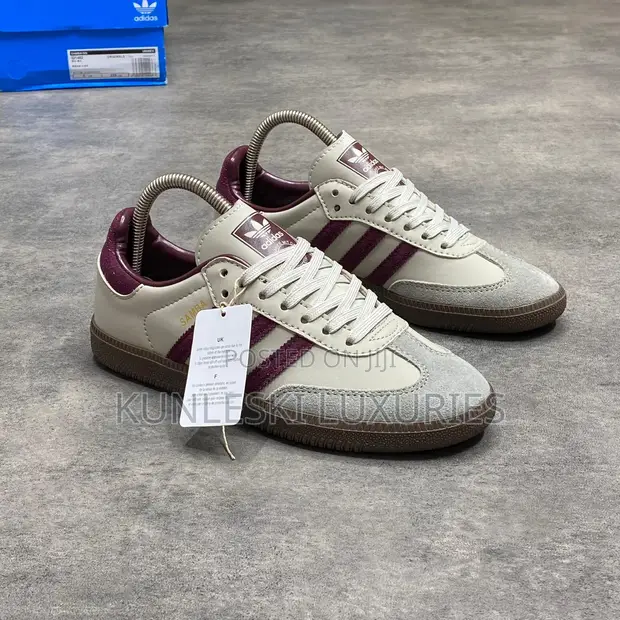 adidas gazelle silver green womens Adidas Unisex Samba OG Cloud White / Silver Green / Putty Mauve Low Top  Sneakers
