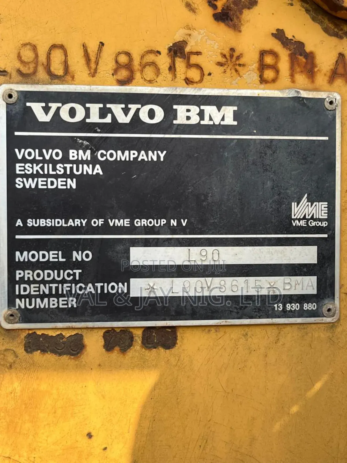 Volvo Bm Payloader Lp90 Model - Foreign Use