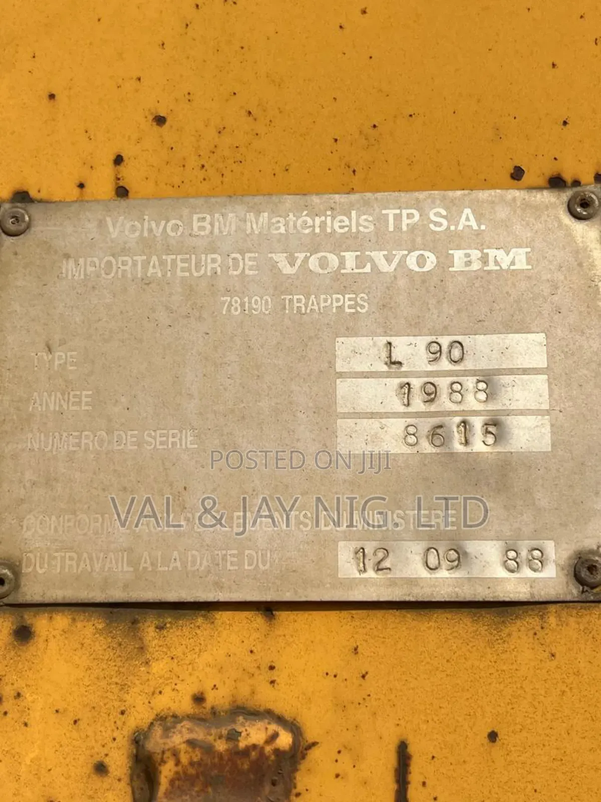 Volvo Bm Payloader Lp90 Model - Foreign Use