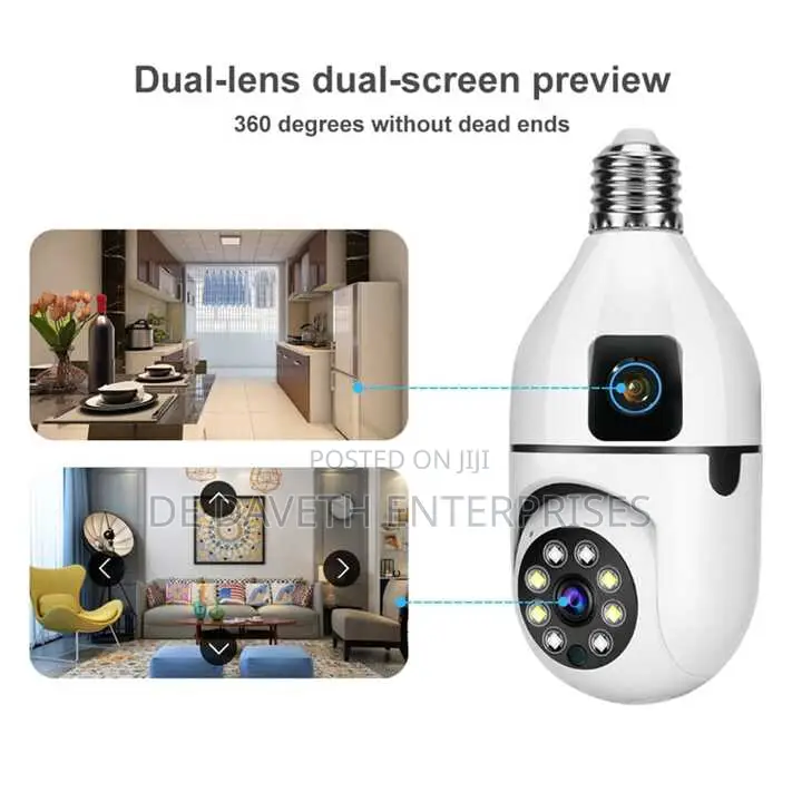 Dual Lens PTZ Bulb Auto Tracking Camera
