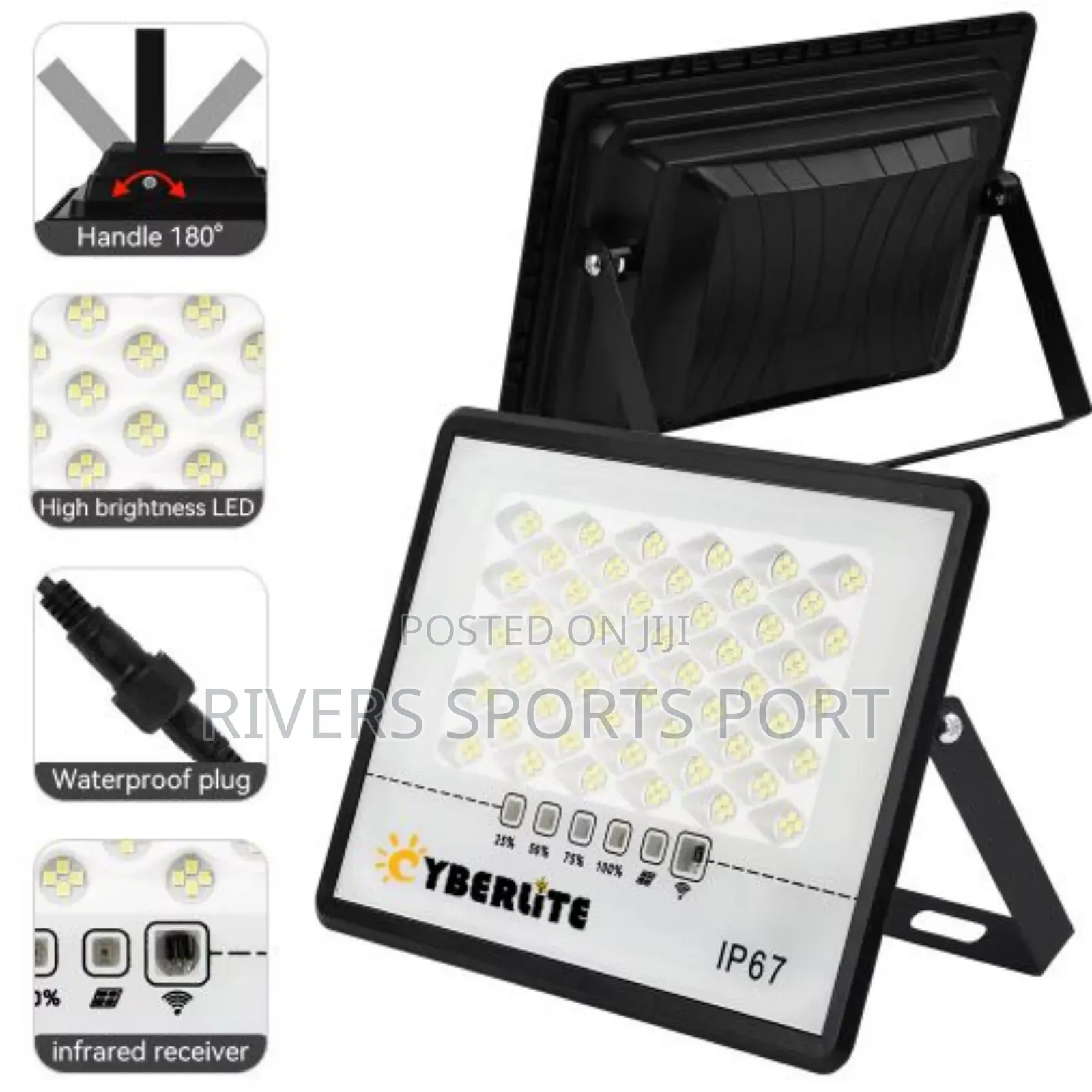 200W Solar LED Wireless Automatic Flood Lamp Waterproof
