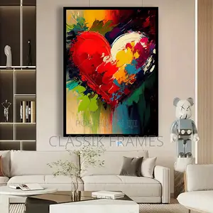 Photo - Hd Framed Love Symbol Craft Digi Painting Wall Art