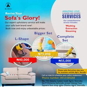 Revive Your Sofa's Glory ( Upholstery Cleaning And Others)