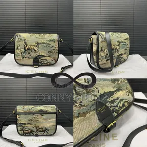 Premium Celine Horse Tapestry Messenger Bag