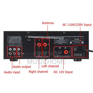 Bluetooth Stereo Amplifier With USB And Remote Control