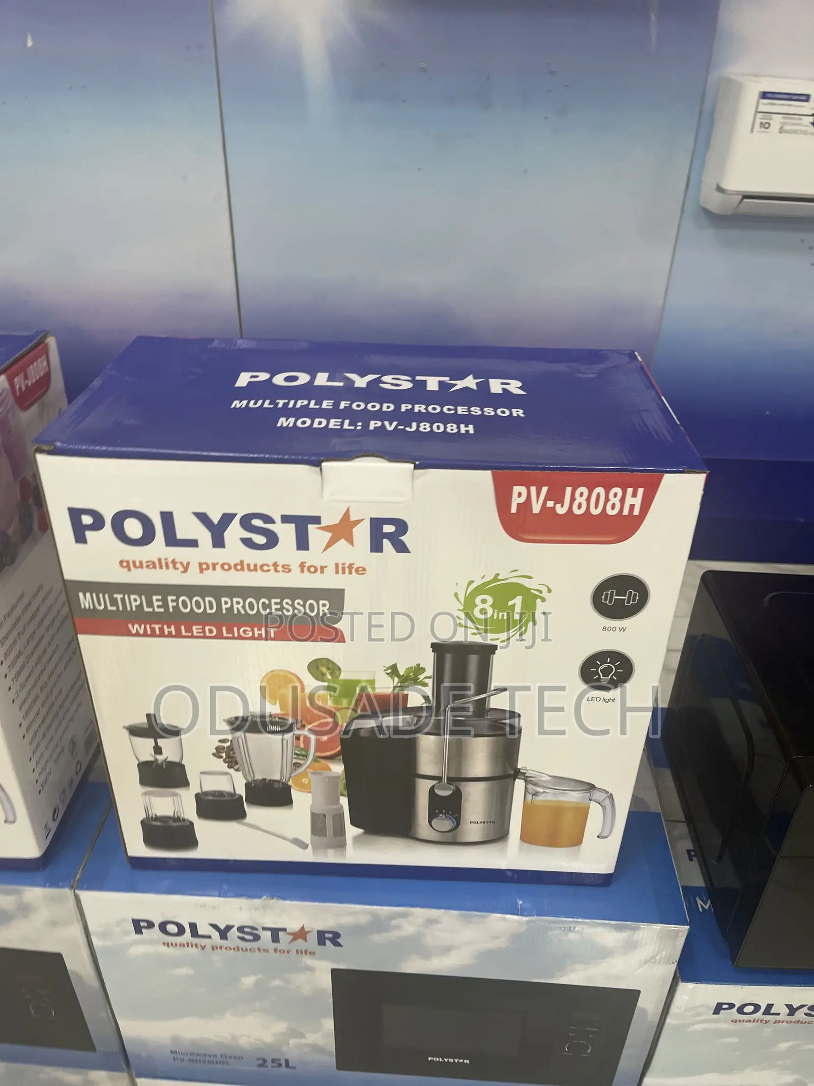 Elite Chop Polystar 8 in 1 Multiple Food Processor Pv J808H