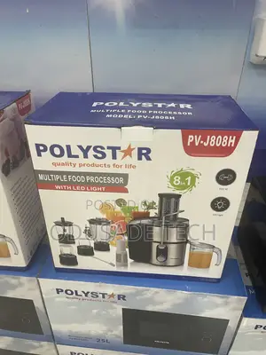 Power Prep Polystar 8 In 1 Multiple Food Processor Pv J808H