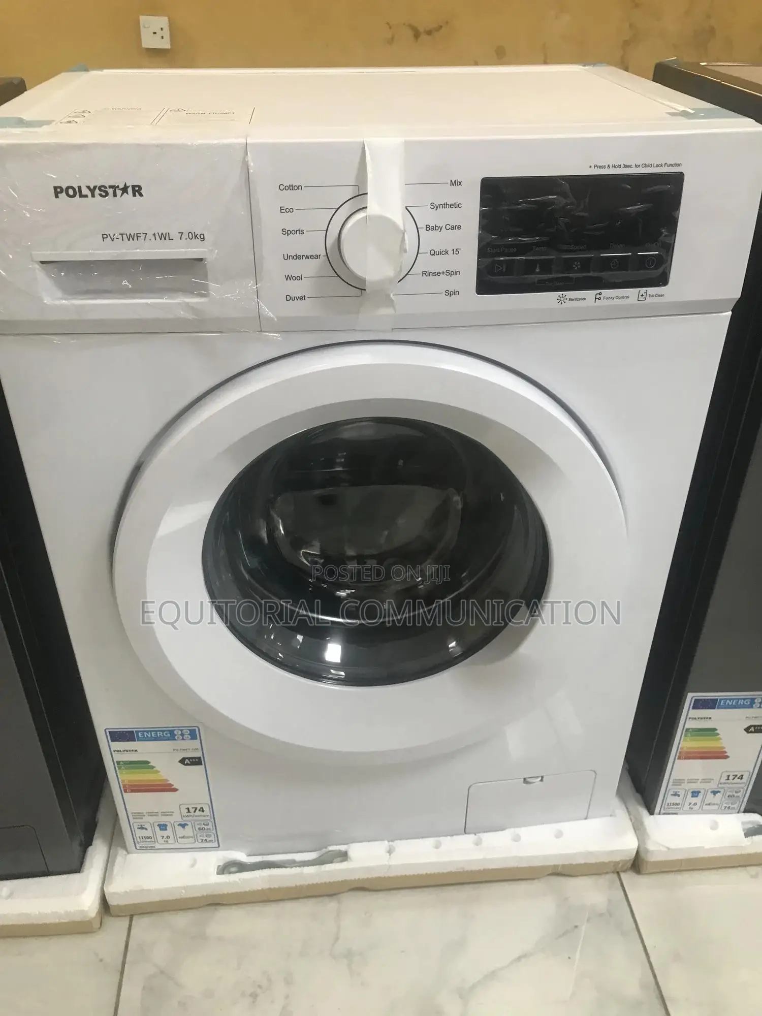 Energy Efficient Polystar 7.0kg Front Load Washing Machine