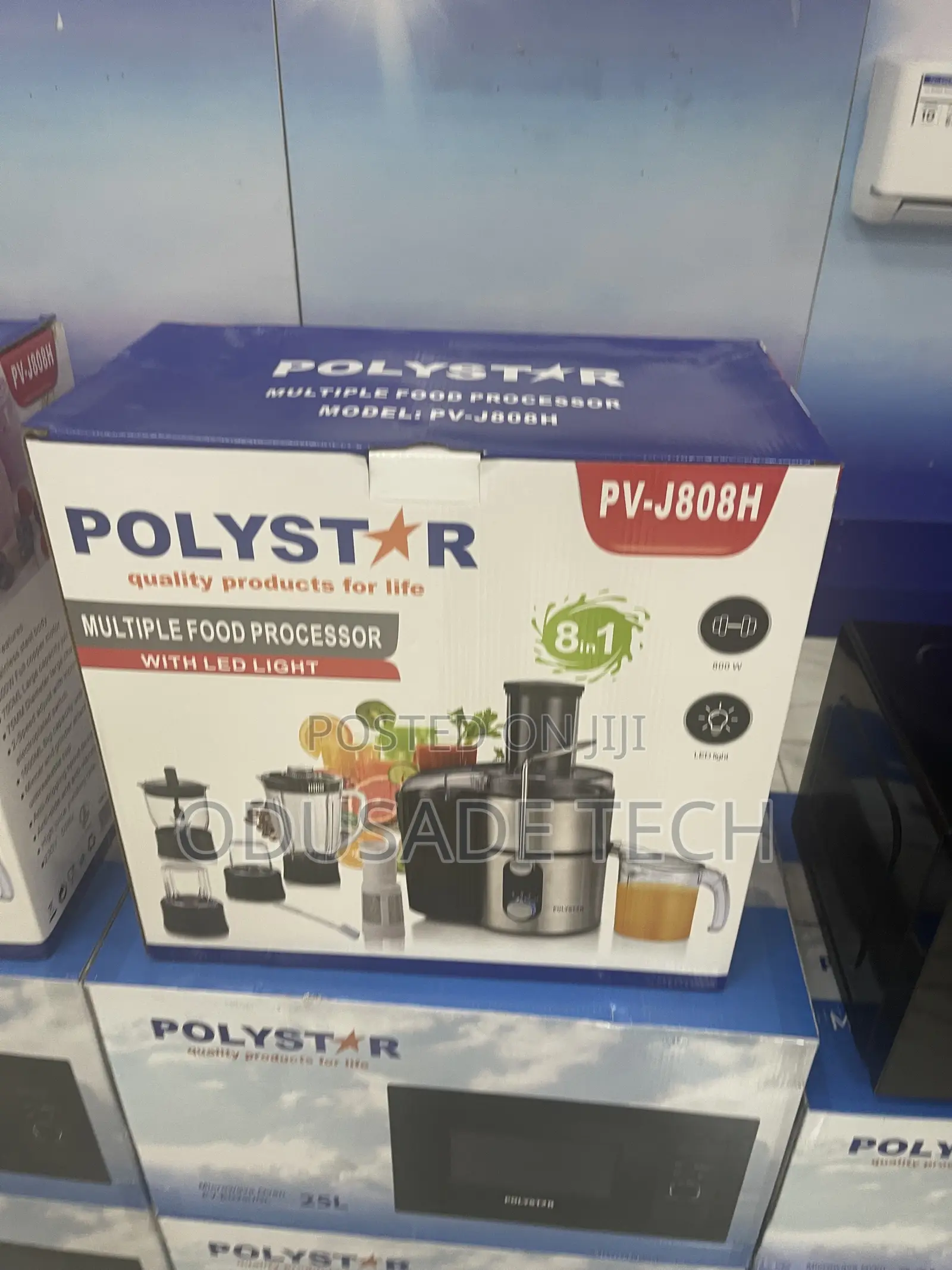 High Speed Polystar 8 in 1 Multiple Food Processor Pv J808H