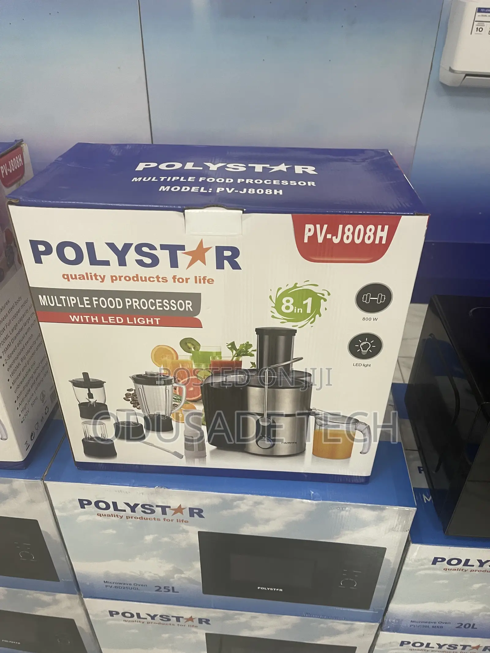 Recipe PRO Polystar 8 in 1 Multiple Food Processor Pv J808H