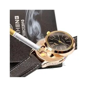 Windproof Cigarette Lighter Wristwatch