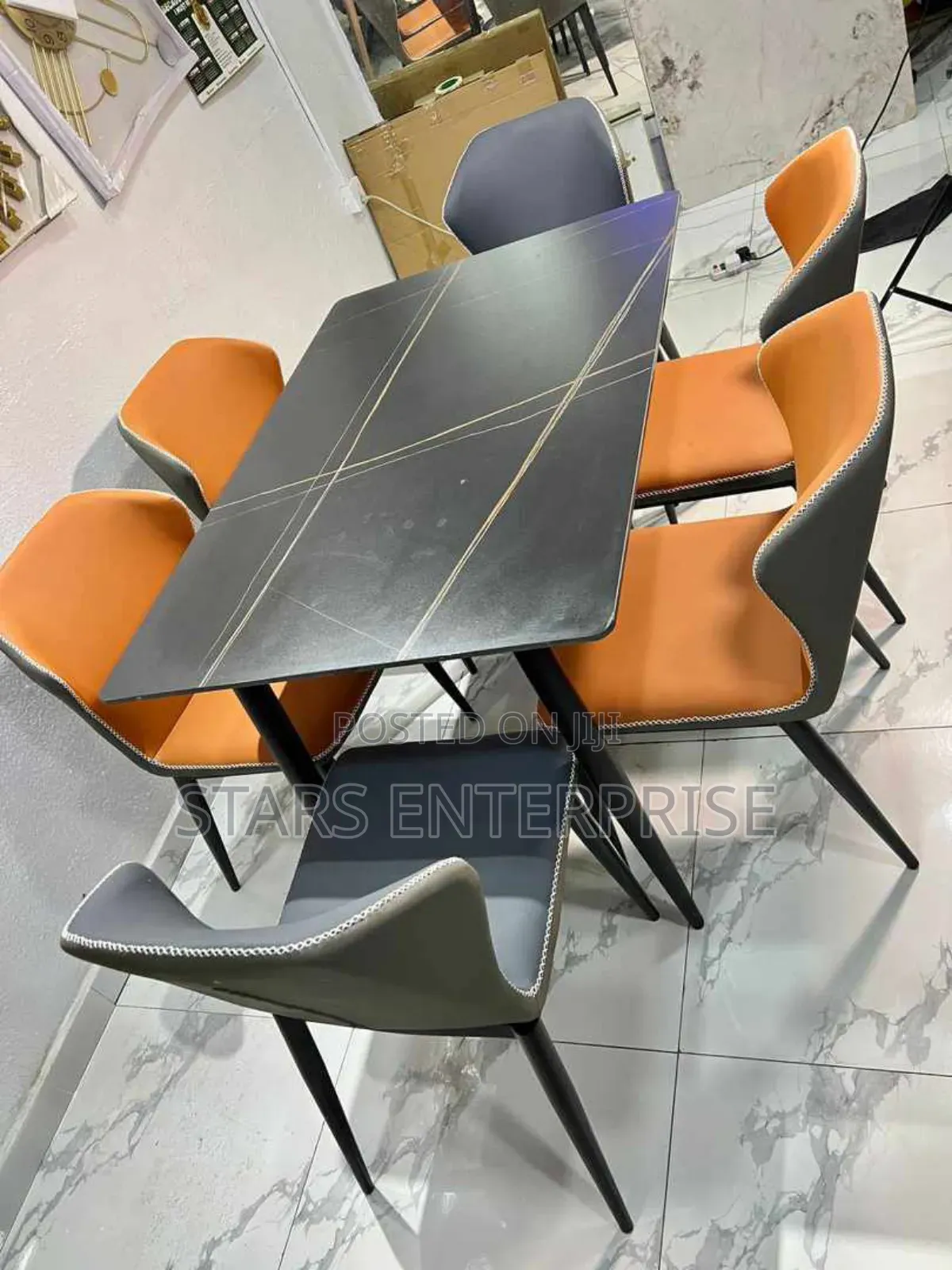 6 Seater Marble Dinning Set