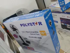 Home Essential Polystar 3in1 Rechargeable Fan