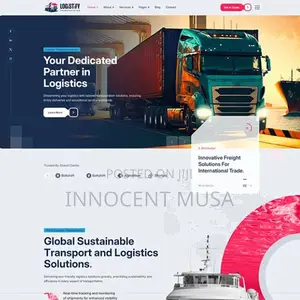 Logistics and Carrier Company Website, Land, Air, Sea