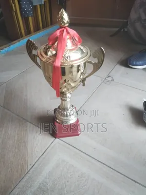 Football Trophy Cup Gold