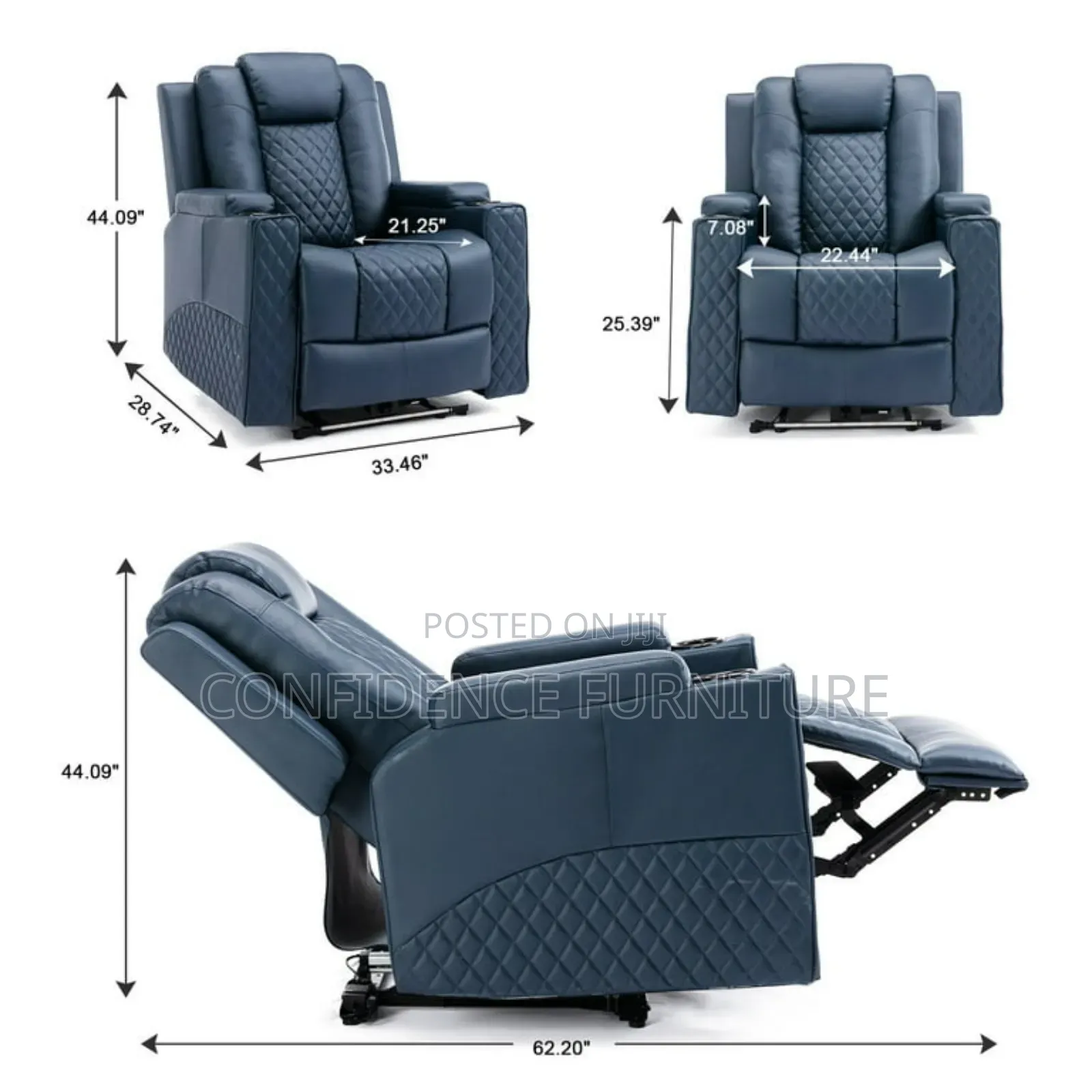 High Quality Executive Single Sofa With Cooling Cupholfer