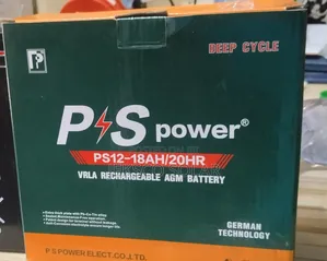 PS Power Vrla Rechargeable AGM Battery, 18ah, 12v