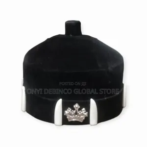 Royal Traditional King Igwe Red Cap and Ozo Cap