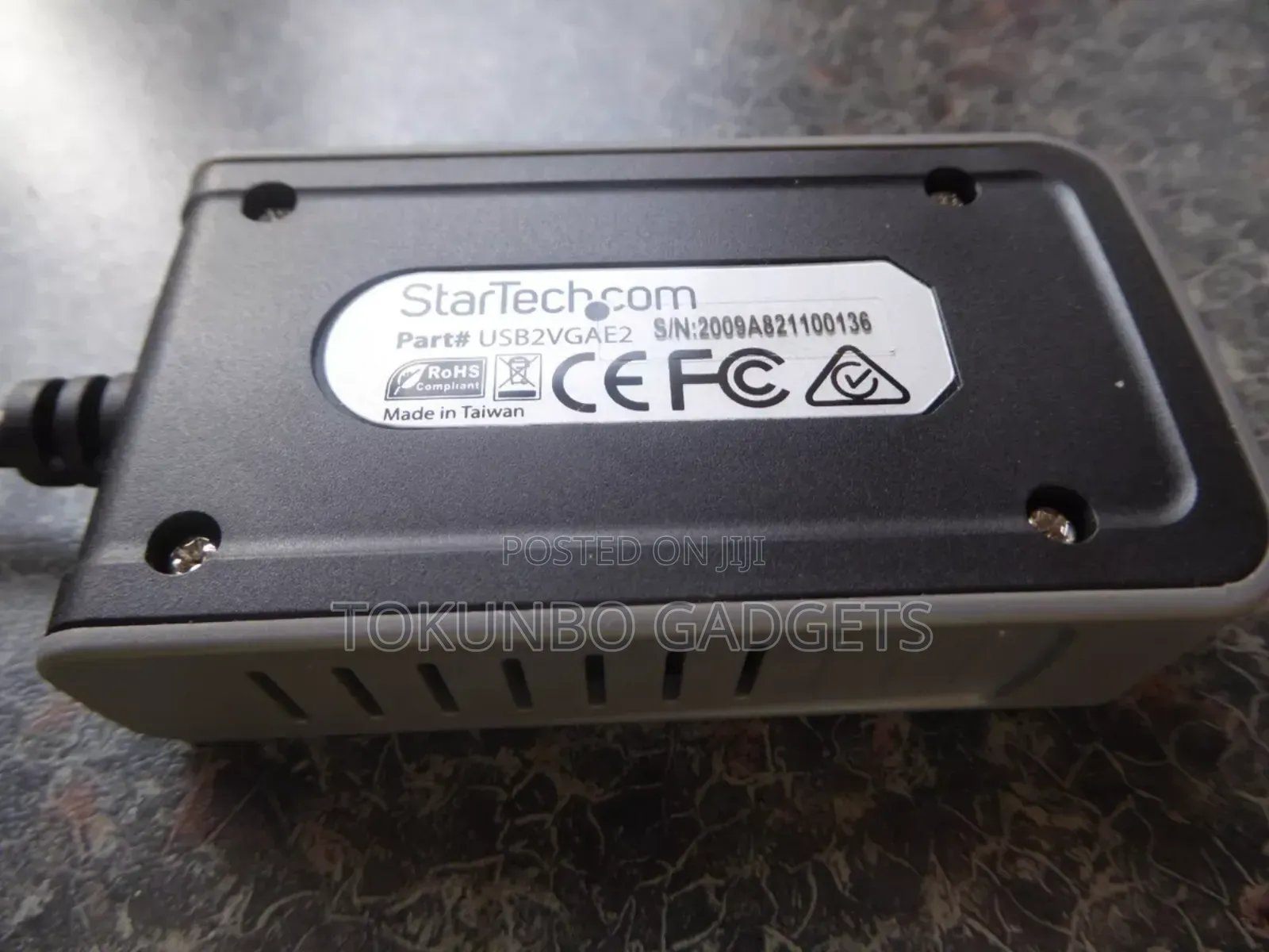 Startech USB to VGA 1920x1200 External Video
Adapter