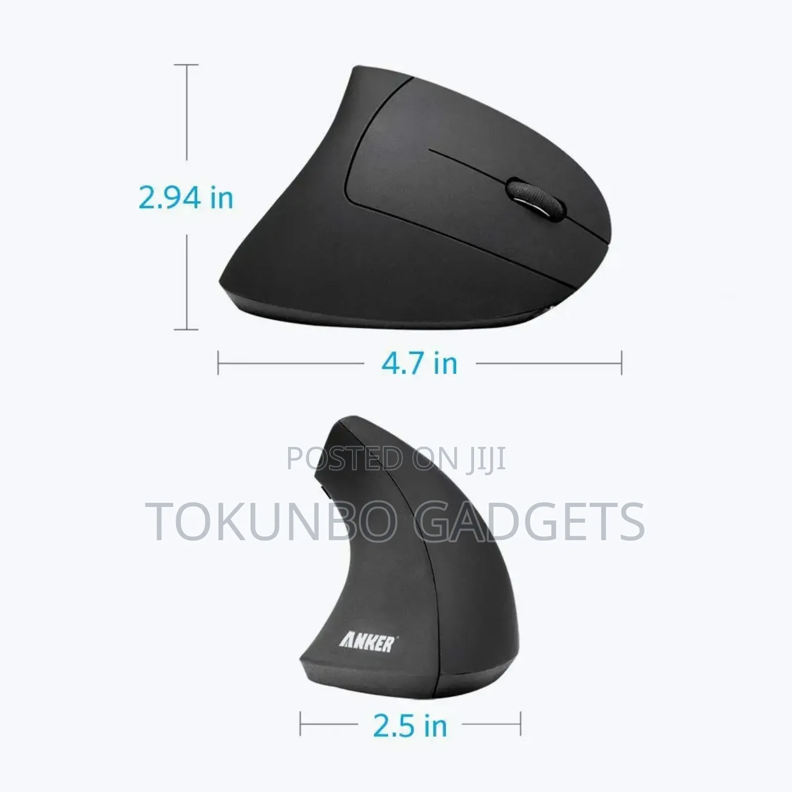 Anker TM137G 2.4G Wireless 5-Button USB Nano Ergonomic Mouse