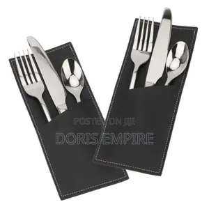 Qaulity Leather Cutlery Pouch Available